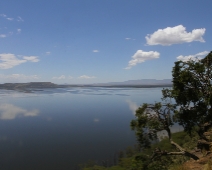 nakuru_77 Lake Nakuru National Park - Kenya 2018. Bilden tagen på Babon cliff ungefär samma ställe som bilden från 2007, här ser man hur vattennivån ökat i sjön och hur...