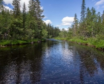 aman_001 Ämån rinner från sina källor i Skuråsen genom Orsa finnmark ner till Oreälv. Vatten har under sin 69 km långa väg grävt ur en kanjon ur berget och det finns...